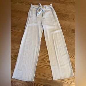 Heartloom Sand colored Wide-Leg Trousers with Tie Waist